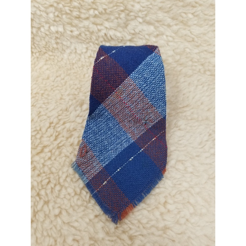 VTG 1960s El Ricos Los Wigwam Weavers Denver Wool Plaid‎ Tie Rare See Pics